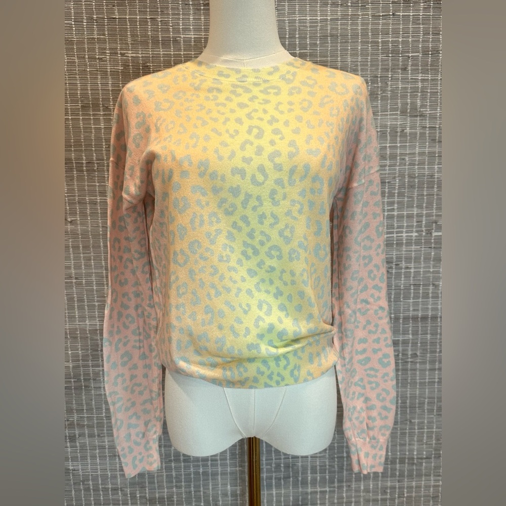 💚 27 Miles Malibu Ombré Leopard Print Sweater 💚